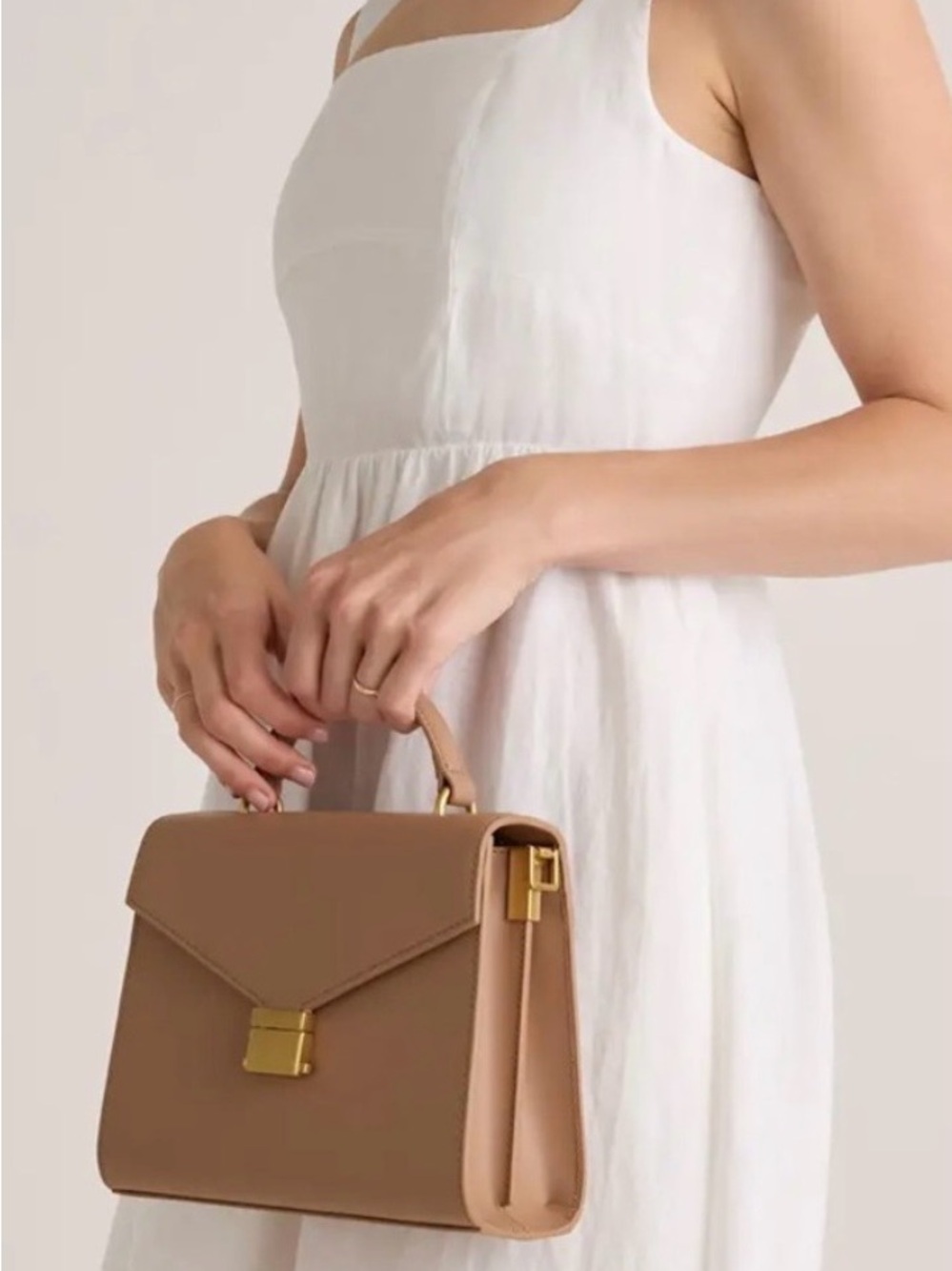** New with Tags - Quince Italian Leather Top Handle - Picture 7 of 8